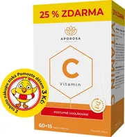 APOROSA Prémiový Vitamin C s postupným uvolňováním 75 kapslí