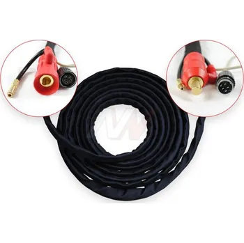 Příslušenství ke svářečce SPARTUS PK17-4-1LIN Prodlužovací kabel hořáku TIG 9/17, konektor LINCOLN®, 4m