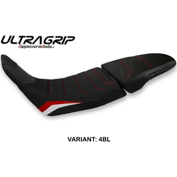 Moto sedlo TPZ Italia potah sedla Honda Africa Twin 1100 Khum ultragrip model potah sedla: s logem 4BL (black)