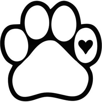 samolepka Psí tlapka samolepka