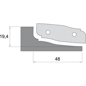 Fréza IGM Profilový nůž pro F631 - typ B, horní braní