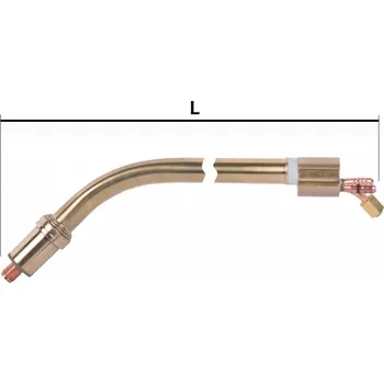 Příslušenství ke svářečce SPARTUS TS50109XL TS 501 prodloužená trubka hořáku MIG L=400mm