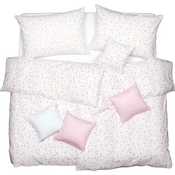 Povlečení SCANquilt povlečení KLASIK motýlci bílopastelová 140 x 200/70 x 90 cm