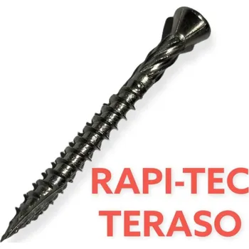 Spojovací materiál RAPI-TEC® Kalený terasový vrut RAPI-TEC TERASO 4,5 X 45 mm, nerez