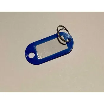 Rozlišovač na klíče s kroužkem - modrý