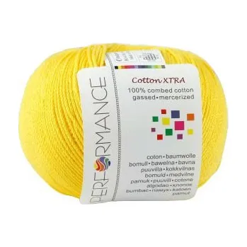 Příze Performance Bavlněná příze Cotton Xtra 179 - žlutá 50g 150m