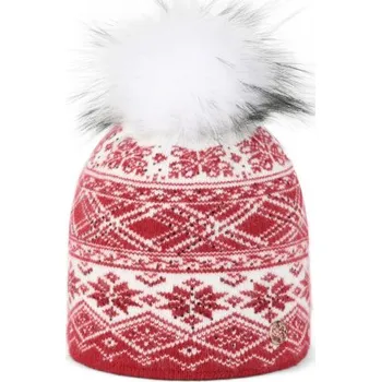 Čepice Dámská čepice Granadilla BLOOM FUR - červená