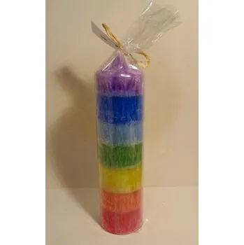 Svíčka Čakrová svíce vícebarevná velká B