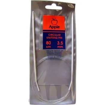 Jehlice Apple Pletací jehlice kruhové 80 cm - 3,5 mm