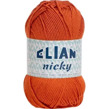 Příze VSV Pletací příze Elian Nicky 6963 - oranžová