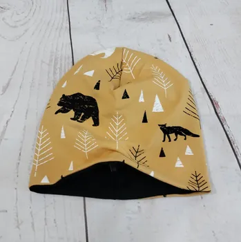 Čepice Yháček Šmoulí čepička Yháček, Lesní zvěř na hořčicové Velikost:: S