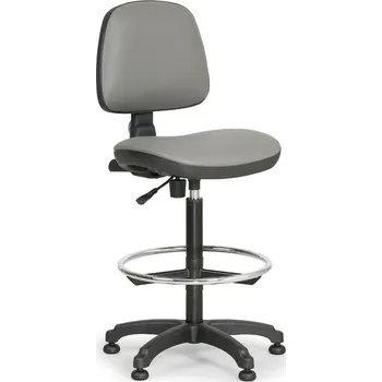 Dílenská židle s opěrným kruhem Z 9785-šedá/KP