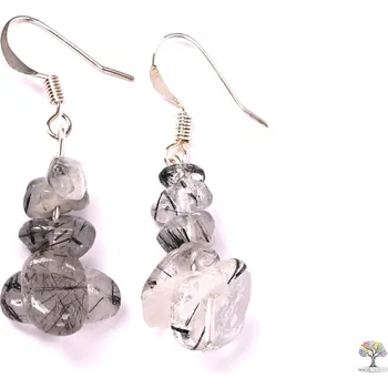 Náušnice Magieprirody.cz Náušnice Křišťál s turmalínem #19