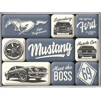 Dekorativní magnet Magnetky Ford Mustang THE BOSS