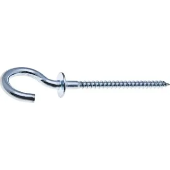Šroub Hák s podložkou 10,0x65 zinek bílý, 100ks