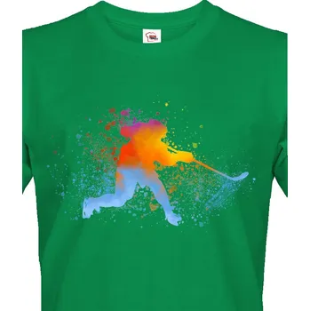 Pánské tričko Pánske tričko Hokej, Barva Zelená, Velikost S, Canvas Pánské tričko s krátkým rukávem Bezvatriko.cz 1628