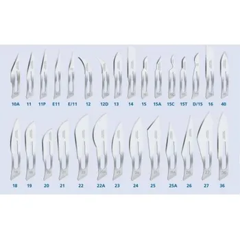 Skalpel Swann Morton Čepelka skalpelová, sterilní, 100 ks Velikost: 12