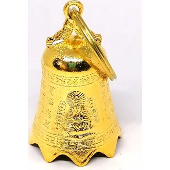 Velký zvonek štěstí zlatý – kouzelný symbol pro přivolání štěstí a ochrany