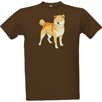 Pánská móda Tričko s potiskem Shiba-Inu na triku pánské
