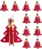Vánoční dekorace Tutumi KF357 vánoční obal na příbory červený 10 ks