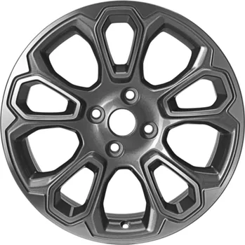 Alu kolo Kolo z lehké slitiny 17" Provedení s 10 paprsky, v šedé barvě Premium Flash Grey s frézovaným povrchem