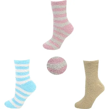 Dámské ponožky PeSaiL Dámské froté ponožky TT01 - Mix barev (Balení/3 páry) Barva: Mix barva, Velikost: 37-42