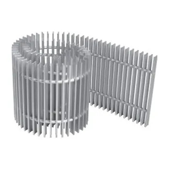 Radiátor BOKI PMO mřížka 250mm / 900mm Dural - přírodní hliník