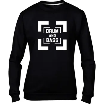 Dámská mikina DNBMARKET.CZ Dámská mikina bez kapuce |D&B + NEURO| SquareInSquare Velikost: XXL, Barva: Černá - Design 1