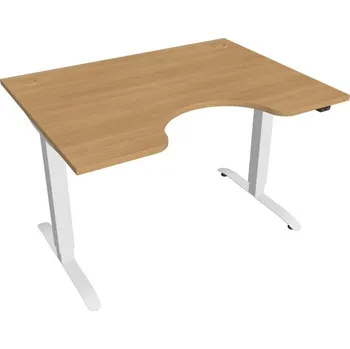 Kancelářský vozík HOBIS ergo elektr.stavitelný stůl 120 cm, stand. ovlad. - MSE 2 1200, dub + doprava zdarma