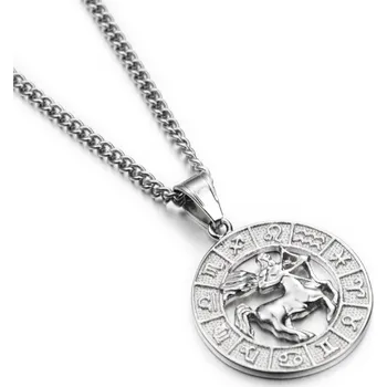 Přívěsek Steel Edge Přívěsek se znamením zvěrokruhu WJHP3093-Střelec Délka náhrdelníku: 60cm