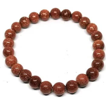 Náramek Zlatý avanturín náramek 8 mm – krása, energie a štěstí v jednom