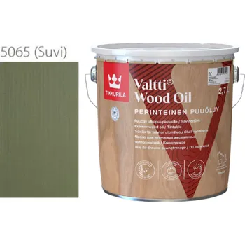 Olej na dřevo Tikkurila Valtti Wood Oil - PUUÖLJY - 2,7L - 5065 - Suvi + dárek k objednávce nad 1000Kč