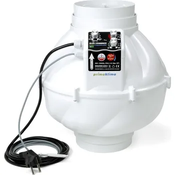 Domácí ventilátor Ventilátor Prima Klima Whisperblower EC-TC 150-160mm, 950m3/h, odhlučněný ventilátor s EC motorem a regulací (Ventilátor Prima Klima Whisperblower EC-TC 150-160 mm - 950 m3/h, regulace teploty a min. otáček, EC motor. )