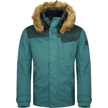 Pánská bunda Pánská zimní bunda KILPI Alpha tmavě zelená Velikost: XXL