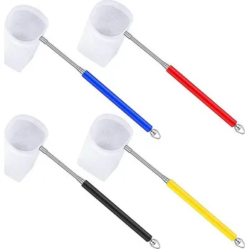 Síťka na krevetky teleskopická, průměr 5 cm - Žlutá