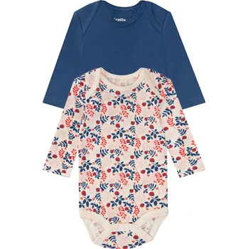 lupilu® Dívčí body s BIO bavlnou, 2 kusy (krémová / navy modrá, 62/68)