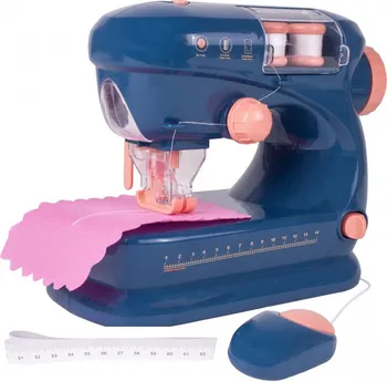Majlo Toys Mini Sewing Machine dětský šicí stroj s příslušenstvím modrý/růžový
