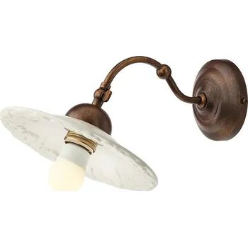 Incanti Rustikální nástěnné svítidlo Lea, ø 21,5 cm, keramické Barva: Bronz