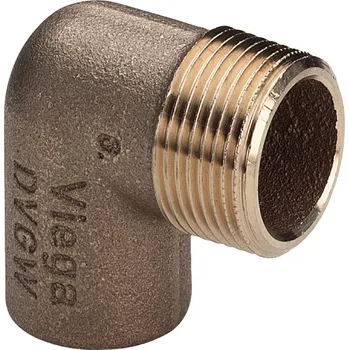 Stavebniny Pájecí koleno 90° CU 4092G d 22 x 1/2", vnější závit, Viega 136307, model 94092G