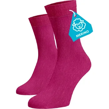 Dámské termo ponožky Ružové ponožky MERINO 42-44