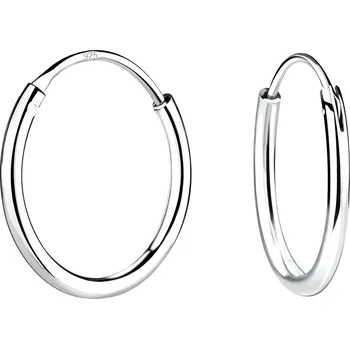 Náušnice Stříbrné náušnice kruhy Thin 12 mm Ag 925/1000