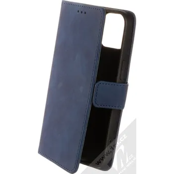 Pouzdro na mobilní telefon 1Mcz Velvet Book flipové pouzdro pro Apple iPhone 14 tmavě modrá (dark blue)