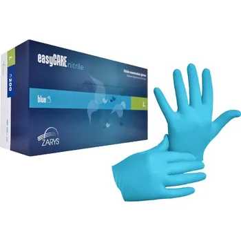 Vyšetřovací rukavice ZARYS lnternational Group easyCARE, nitrilové rukavice, bez pudru, AQL-1,0,100 ks Velikost: M