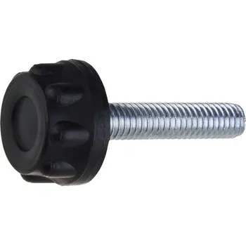 Šroub Šroub metrický 6,0x28 černý s plastovou hlavou, zinek bílý, 30ks