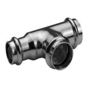 Fitinka Lisovací T-kus redukovaný CU 5130R d 22 x 18 x 15, Profipress Viega 315061