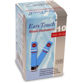 EASY TOUCH Proužky na cholesterol 10 ks