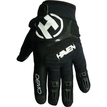 Cyklistické rukavice HAVEN Cyklistické rukavice dlouhoprsté - DEMO LONG - bílá/černá S