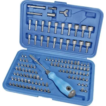 Nástavec na vrták PROTECO sada bitů 1/4" s magnetickým nástavcem, 122 dílů