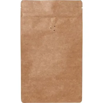 Sáček na potraviny Doypack sáček s ventilem, 160*270 mm, 250 g, KRAFT/AL/PE - 10 ks