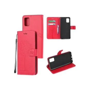 Pouzdro na mobilní telefon Knížkové pouzdro Galaxy A02s - strom červený